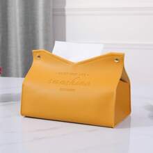 1pc Leather Tissue Box Waterproof Kitchen Accessories,Decorative Tissue Box,Napkin Holder For Table,Tissue Box Bathroom
