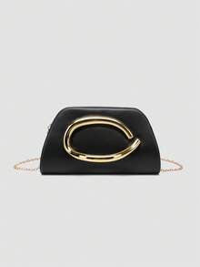 1 件 PU 手拿包，情人节的理想之选，舒适时尚，时尚手提包，个性化礼物之选，2025 年配饰，时尚风格适合所有场合，价格实惠的奢华感，叛逆派对包，非常适合派对、婚礼、庆典、晚宴/宴会，优雅的女士包