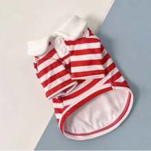 Dog Clothes Teddy York Shire Polo Shirt Summer Dress Striped Pet T-Shirt Dog Costume Soft Pullover Suit For Dog Puppy
