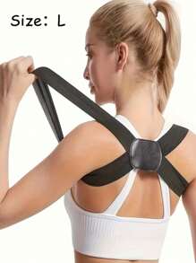 Corrector de postura ajustable para mujeres y hombres, soporte de postura invisible para adultos, cinta de soporte para la espalda y los hombros para mejorar la postura, soporte para la espalda y el pecho, cinta moldeadora del Body, unicolor de poliéster, accesorios de sujetador, sin batería requerida
