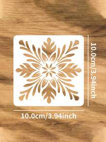 6件套DIY工艺品！花之梦印花系列3.94英寸方形曼陀罗模板 - 可重复使用的花卉图案模板，适用于日记本、计划本、速写本、办公室和书房装饰、木质帆布织物绘画、墙砖、家具和家居装饰，以及学校用品和返校用品