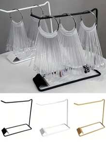 1PC Nail Art Fan Shape Display Storage Rack Heavy Duty Metal Storage Rack For Gel Polish, Nail Art Decoration - Sturdy Construction Space Saving Countertop Or Retail Store Decoration - Salon And Home Use