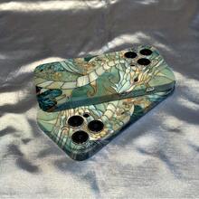 Dragon Stained Glass Pattern Full Cover Shock Protection Film Hard Shell Phone Case For IPhone 11/12/13/14/15/16/PLUS/PRO/PROMAX Unisex Gift Case Christmas Halloween Gift For Friends, Family And Loved Ones. - Mixed Colors - View 9