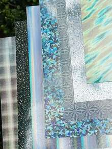 16/12 Cartulina con patrones florales surtidos (estilos aleatorios), tamaño A4 - 8.27*11.6 pulgadas, papel especial holográfico iridiscente, alto brillo, colores vibrantes, capas distintivas, adecuado para scrapbooking, tarjetas de felicitación, Navidad, álbumes hechos a mano, tarjetas de manualidades, invitaciones, fiestas de cumpleaños, decoraciones navideñas, esencial para proyectos DIY