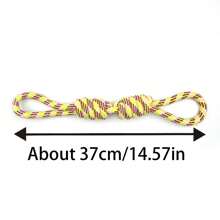 [1pc Durable Dog Toy] 1pc Durable Braided Rope Dog Toy | Interactive Chew And Tug Play, All-Breed Friendly | Random Color Design, Large Breeds, Puppy Toys