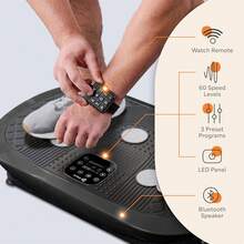 Lifepro Vibration Plate Machines – Full Body Vibration Plate For Workout, Recovery, Lymphatic Drainage & Fat Burn – 4D Motion, Silent Triple Motor Vibration Plate Exercise Machine For Joint Support & Circulation - Black - View 5