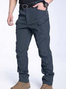 Men's Spring Autumn City Cargo Elastic Pants Trekking Hiking Camping Climbing Running Sports Cycling Work Outdoor Trousers - Xám - Xem 4