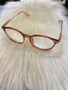 52mm Transparent Frame, Small, Ultra-Light, Korean, TR90, Japanese Retro Frame For Women's Myopia - Màu Hồng  Dưa hấu - Xem 4