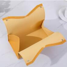 1pc Leather Tissue Box Waterproof Kitchen Accessories,Decorative Tissue Box,Napkin Holder For Table,Tissue Box Bathroom