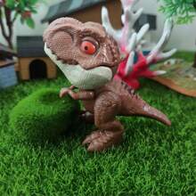 20 件儿童拇指玩具恐龙、迷你恐龙手指木偶套装、迷你卡通恐龙手指木偶、派对礼物、玩耍、学校复活节礼物、（恐龙款式随机）、学校用品老鼠木偶、动物派对礼物、带线木偶 - 彩色 - 查看 27
