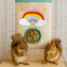 Nouveau sac d'alimentation pour animaux de compagnie, sac mignon pour l'alimentation en herbe des lapins, distributeur de foin pour hamsters