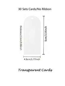 20/30 miếng thẻ tên acrylic trong suốt cho cổng cưới, thẻ đặt chỗ acrylic trống kèm ruy băng/dây đay, 1.77" X 3.5", nhãn tên chỗ ngồi kèm ruy băng, biển báo DIY trong suốt cho số bàn, tên khách, phù hợp trang trí đám cưới, tiệc, bữa tối và sự kiện - Nhiều màu - Xem 17