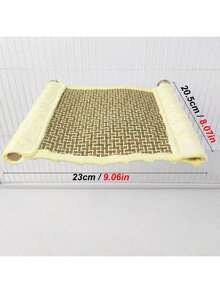 1pc Single/Double Layer Hanging Parrot Hammock Cooling Mat Perch Stand, Suitable For Bird Cages, Summer