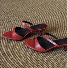 Women Heeled Sandals - 黑色 - 查看 1