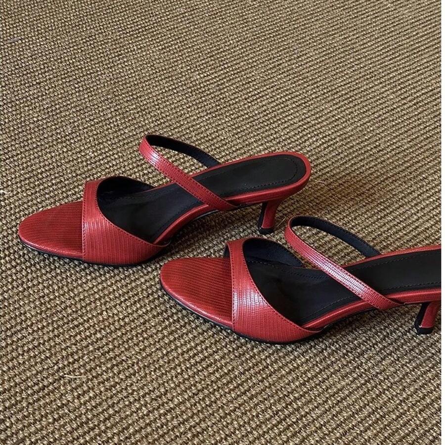 Women Heeled Sandals - 黑色 - 查看 1