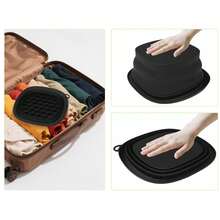 Reusable Silicone Face Ice Bath Bowl - Portable Foldable Wash Basin With Built-In Tray, Suitable For Daily Home Morning Skincare - Multicolor - View 6