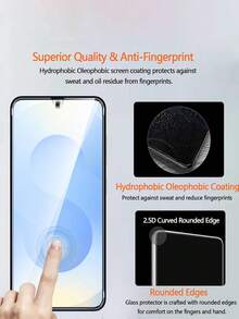 4-In-1 Mobile Phone Screen Protector Set - Includes 2 Transparent High-Definition Tempered Glass Screen Protectors, 2 Camera Lens Protectors, Shock-Resistant, Compatible With Galaxy A16/A36/A56/A06/A14/A15/A34/A35/A54/S20 FE And More. Transparent Gift For Birthday, Family, Friends. Essential Mobile Phone Screen Protector, Suitable For Daily Protection, Office, Home And Other Occasions. - Clear - View 5