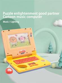 Kids Simulation Mini Laptop Computer Learning Machine, Music Tablet PC Model, Screen Reading Story Machine, Parent-Child Interactive, Multifunctional Smart Educational Toy, Birthday Gift For Boys And Girls