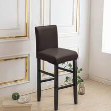 1/4/6pcs Bar Stool Covers, Waterproof Seat Cushion Covers, PU Leather Chair Seat Covers, Removable & Washable Dining Chair Protectors, Back Cover Bar Stool Covers, Stretch Waterproof PU Bar Stool Anti-Slip Covers Removable, Elastic High Chair Covers - Multicolor - View 18