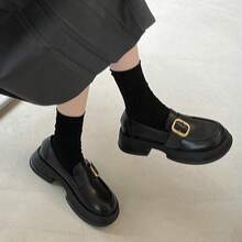 Women Loafers Shoes - 黑色 - 查看 4