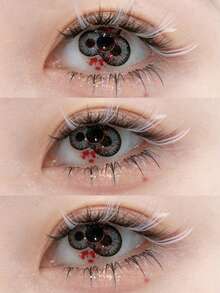JeweLens Dicoria 角色扮演万圣节恐怖隐形眼镜 Crazy Mini Sclera Softlens 14.5mm 万圣节服装角色扮演