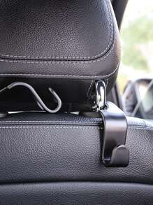 2 件装汽车头枕挂钩、后座整理挂钩、车用钱包架、通用汽车座椅挂钩（用于挂手提包和杂货袋）、悬挂挂钩、车辆储物挂钩、汽车内饰配件、车主必备小工具、重型 - 彩色 - 查看 9