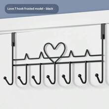 1 件现代风格门上悬挂式储物架，带挂钩 - 易于安装的壁挂式收纳架，用于毛巾、衣服、帽子、包包和浴袍、钥匙眼镜耳机杂物挂架，防倾斜，适用于卧室、浴室、厨房家居装饰