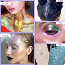 Body Glitter Gel Rollon Face Glitter For Mermaid Makeup Festival Rave Accessories Holographic Hair Glitter Gel Body Shimmer Halloween Makeup For Rave Party Ocean Glow -It Is Important For Beauties - Ánh sáng đại dương - Xem 5