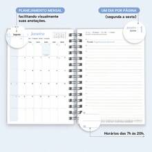 iscool Hard Cover Agenda 2025 Plus Professions Floral Administration Blue - 淺藍色 - 查看 5