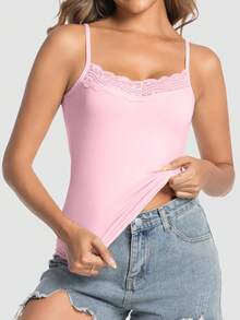 3 件套女士蕾丝吊带背心，舒适百搭 - 彩色 - 查看 4