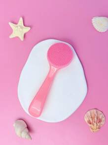 Juego de 4 piezas de cepillos faciales de silicona multifuncionales, cepillo facial exfoliante de doble cabeza de silicona, cepillo de doble cara, cepillo facial reutilizable, cepillo facial manual, adecuado para el cuidado y el masaje facial, cepillo exfoliante de silicona manual para eliminar los residuos de maquillaje, los puntos negros, el masaje facial y la limpieza profunda de la piel