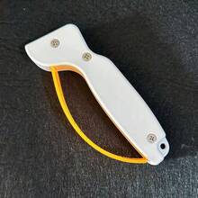 1 pieza Afilador de cuchillos de acero de tungsteno, material de PVC, herramienta de afilado manual para cuchillos de bolsillo, cuchillas dentadas, hachas y sables - restaura y repara cuchillos de cocina, kit de afilado de cuchillos - Multicolor - Ver 18
