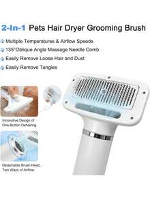 2-In-1 Pet Hair Dryer Hot Air Comb - US A Type Plug(110-127V) - View 6