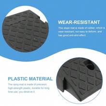 2PCS Threshold Curb Ramp Mobility Access Wheelchair Scooter Bicycle UK - Black - View 4