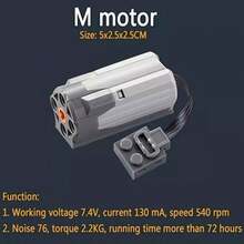 Set De Motor Técnico, Compatible Con Technic,11 Piezas - Multicolor - Ver 7