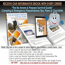 Bolsa Plegable de Almacenamiento de Agua de Grado Alimenticio Sin BPA, Transparente y Congelable, Ideal para Camping, Senderismo y Emergencias - 1.3 galones, paquete de 2 - Ver 6