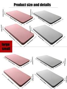 1 双面平衡瑜伽垫 - 纹理泡沫瑜伽垫，防滑表面，2 厘米厚度，粉色/紫色渐变设计 - 适用于核心训练、膝盖保护、物理治疗、家庭健身训练 - 防滑瑜伽配件 - 康复运动垫 - 普拉提稳定垫 - 健身恢复工具 - 女士健身器材 - 彩色 - 查看 9