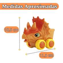 Carrinho Soft Cars Mordedor Para Bebê Mini Truck Dinossauro e Dragão - Bambola