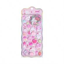 2 Pcs/Lot Creative Animals Rabbits Bears Party Soft Puffy 3D Stickers Scrapbooking Diy Journal Stationery Sticker Deco School Office Supplies - Multicolor - View 8