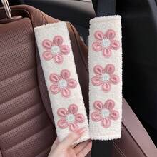 1pc/2pcs Car Seat Belt Shoulder Protector Fresh Floral Car Seat Belt Protector Soft And Comfortable - one-size - View 19