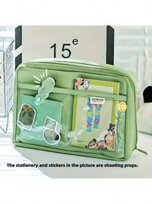 Back-To-School Gifts: Large-Capacity Pen Case, Multi-Layer Stationery Storage Bag, Desktop Organizing Box, Spacious Stationery Case, Portable Cosmetic Bag, Suitable For Office Desktop Organization, Available In Multiple Colors. The Large-Capacity Pen Holder Enables You To Store Your Belongings Neatly And Easily