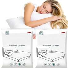 20PCS Disposable Pillow Case Covers Individual Packaged,32 X 20 Non-Woven Fabric Disposable Pillowcase Medical Disposable Pillowcase For Traverl Hospitals Hotels Bedroom, Travel Pillow Case Covers