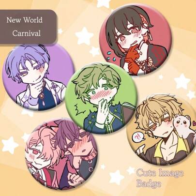 1 pieza Nu Carnival Bliss Chibi - Accesorio de juego - Varios lindos personajes anime Chibi - Estilo Tanbi - Adecuado para niñas que les gusta el estilo Tanbi - Personaje Chibi de la versión Q de Nu Carnival Bliss - Estilo lindo - Insignia de personaje juguetón - Compañero en el gabinete de anime - Exclusivo para otakus - Regalo perfecto - Regalo de cumpleaños - Regalo ideal - Regalo sorpresa - Regalo festivo - Regalo navideño - Regalo de Halloween - Adorno - Insignia - Chibi - Decoración del hogar