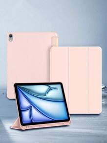 1 PIEZA Funda protectora plegable de 4 esquinas anti-caída Koolife, de unicolor con ranura para lápiz, a prueba de polvo y golpes, TPU+PU compatible con iPad 10th Gen (10.9 pulgadas 2022)/iPad (A16) 11 pulgadas 11th Generation 2025