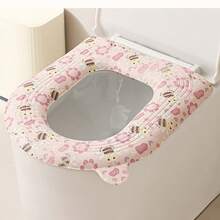 马桶座套，防水防污，适合全年家庭使用 - 淺粉色 - 查看 6