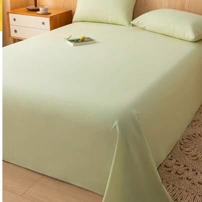 100% Baumwoll-Betttuch in Unifarbe, geeignet für alle Jahreszeiten