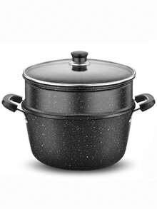Thick Non-Stick Pot, Maifanshi Double-Ear Soup Pot, Cooking Pot, Dedicated Soup Pot, Cast Iron Soup Pot With Lid For Kitchen Use - Non-Stick Soup Pot, Suitable For Home And Restaurant - Suitable For Simmering Soup, Porridge And Stew - Applicable To Gas Stove And Induction Cooktop, Easy To Clean [Soup Ladle]