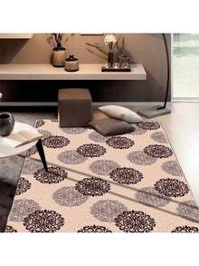 Casa Laura Enxovais Soft Flannel Rug In Modern Prints 2.00 X 1.50 - Various Colors - ARABESCO BEIGE - Ver 2