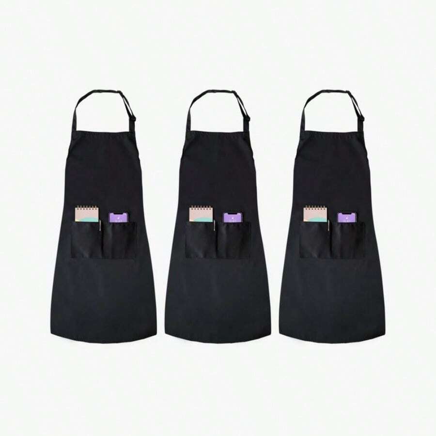 Black Aprons - 3pcs - Default - View 1
