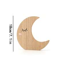 2 Stücke Holz Kreativ Minimalistisch Mond/Wolke Heim Dekoration TV Schrank Eingangsbereich Dekorative Handwerkskunst